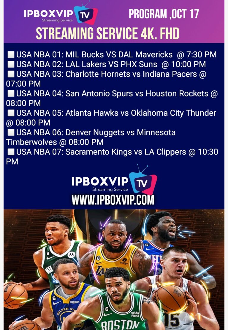 NBA tv schedule Oct 17